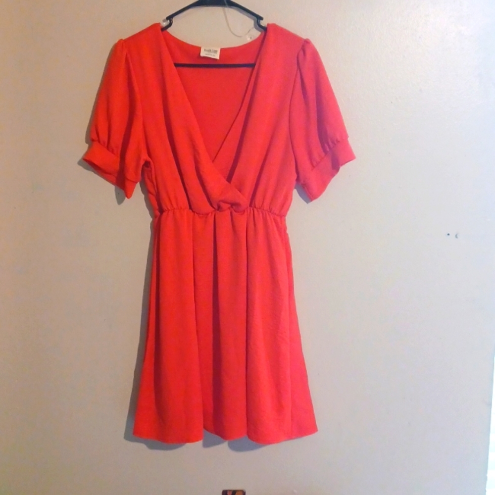 Coral dress, Peach Love brand, Size M.